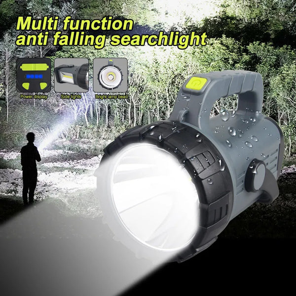 Long-range LED Flashlight waterproof super bright 5000lm searchlight portable multi-function xenon Torch Light Outdoor Lighting